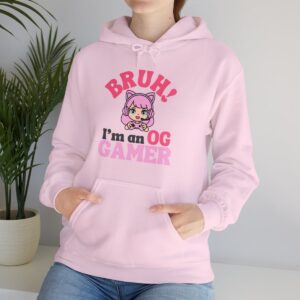 Bruh! I'm an OG Gamer Light Pink Hoodie