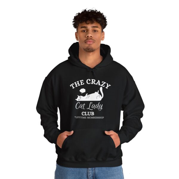 The Crazy Cat Lady Club Hoodie – Funny & Affordable Gift for Cat Lovers - Image 4