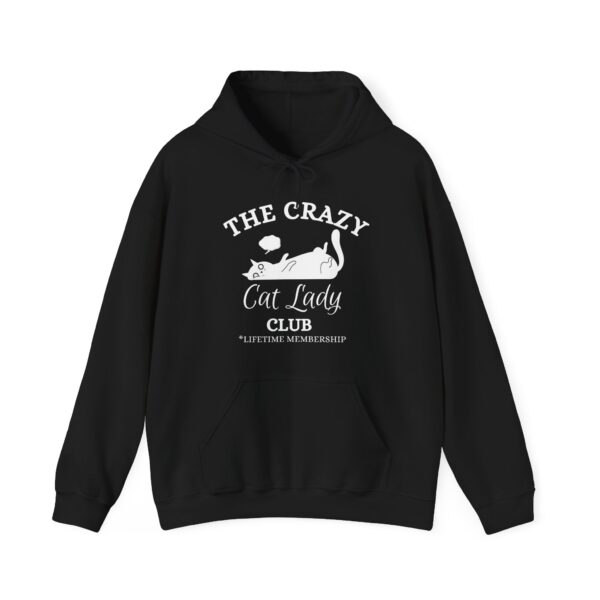 The Crazy Cat Lady Club Hoodie – Funny & Affordable Gift for Cat Lovers - Image 2